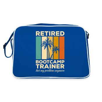 Entraîneur de bootcamp vintage à la retraite pas mon problème - Sac Retro - bleu/blanc - Dos