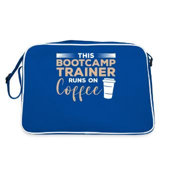 Ce formateur de Bootcamp fonctionne sur la formation au café - Sac Retro - bleu/blanc - Dos
