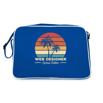 Programmation Vintage Web Designer Special Edition - Sac Retro - bleu/blanc - Dos