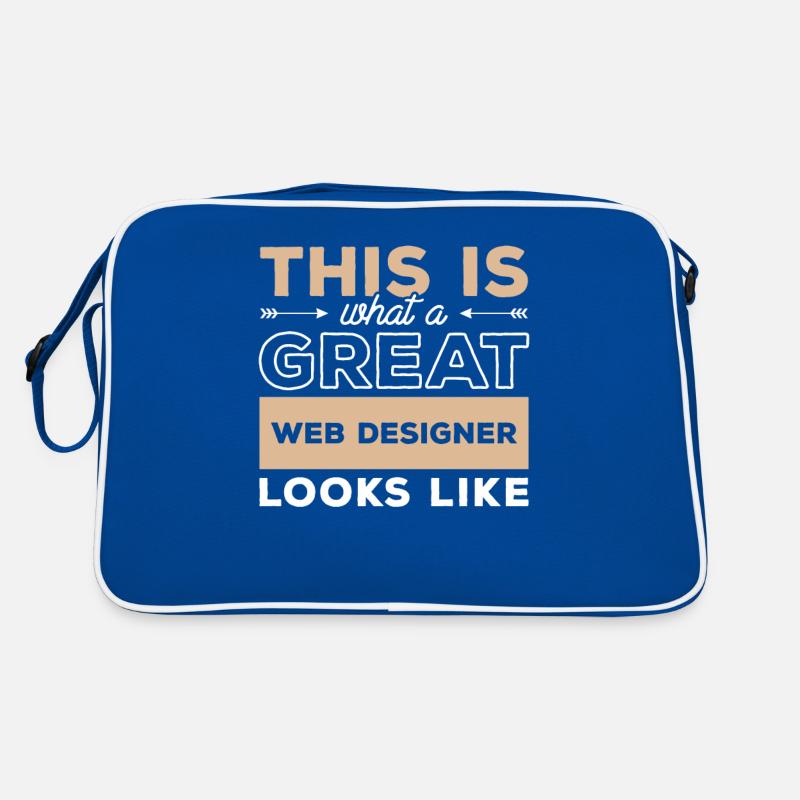 So sieht ein großartiger Webdesigner aus Retro Tasche