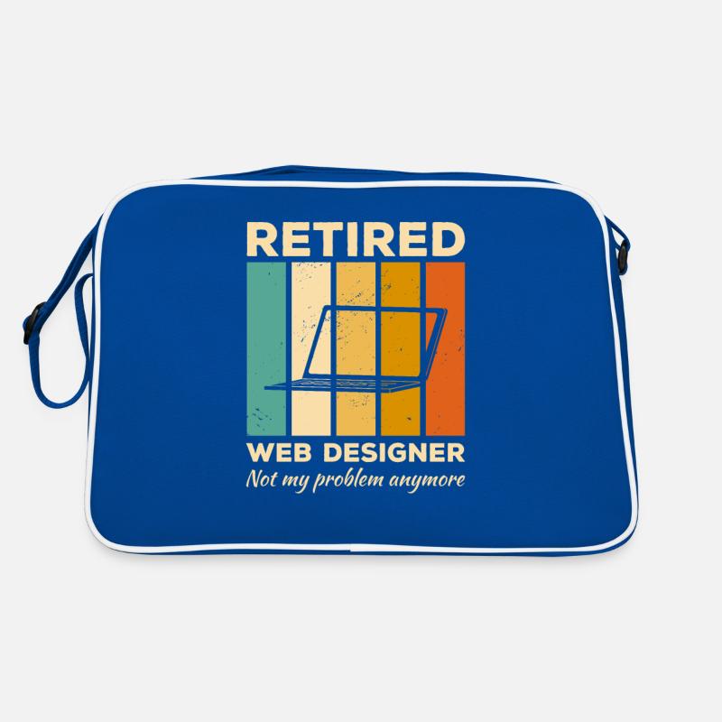 Retired Web Designer Not My Problem Anymore Retro Bag