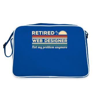 Concepteur Web à la retraite n’est plus mon problème - Sac Retro - bleu/blanc - Dos