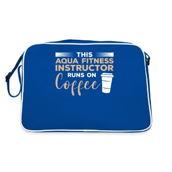 Cet instructeur d’aquafitness fonctionne sur le café - Sac Retro - bleu/blanc - Dos