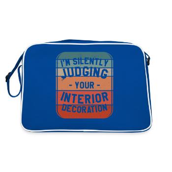 Je juge silencieusement votre décoration intérieure - Sac Retro - bleu/blanc - Dos