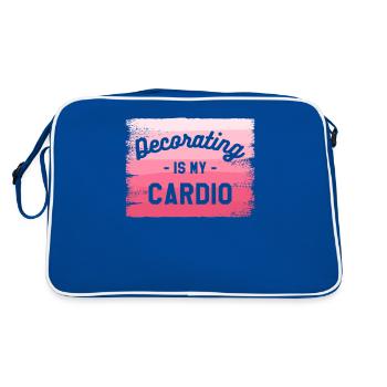 Decorating Is My Cardio Interior Decorator - Retro Bag - blue/white - Back