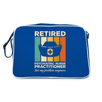 Infirmière praticienne psychiatrique à la retraite pas mon - Sac Retro - bleu/blanc - Dos