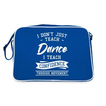 Je n’enseigne pas seulement la danse, j’enseigne la confiance en soi - Sac Retro - bleu/blanc - Dos