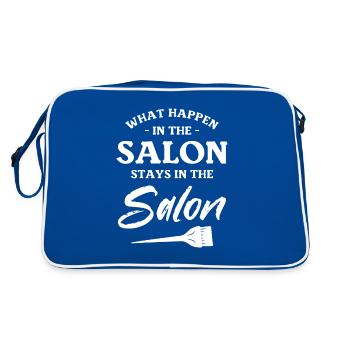 Ce qui se passe dans le salon reste dans le salon - Sac Retro - bleu/blanc - Dos