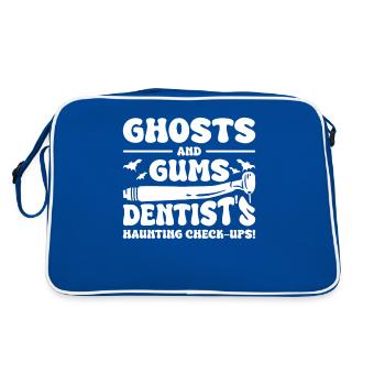 Ghosts And Gums Examens obsédants du dentiste - Sac Retro - bleu/blanc - Dos