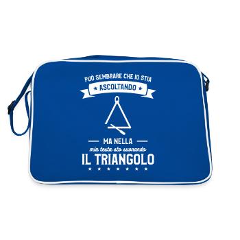Ma Nella Mia Testa Sto Suorando Il Triangolo - Retro Bag - blue/white - Back