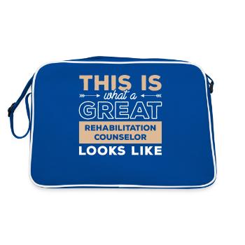 Voici ce qu’un grand conseiller en réadaptation - Sac Retro - bleu/blanc - Dos