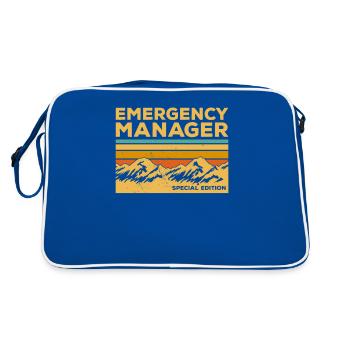Gestionnaire d’urgence Vintage - Sac Retro - bleu/blanc - Dos