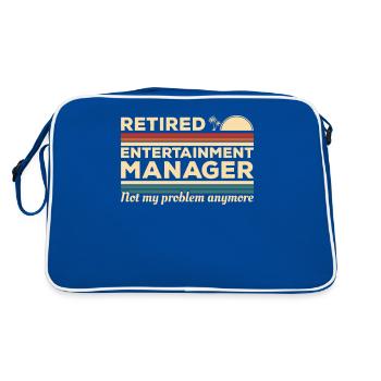 Voici à quoi ressemble un bon gestionnaire de divertissement - Sac Retro - bleu/blanc - Dos
