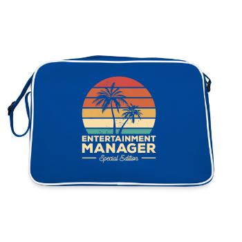 Vintage Entertainment Manager - Retro Bag - blue/white - Back
