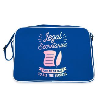Les secrétaires juridiques ont tous les dossiers à tous les - Sac Retro - bleu/blanc - Dos