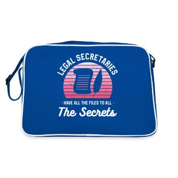 Les secrétaires juridiques ont tous les dossiers à tous les - Sac Retro - bleu/blanc - Dos