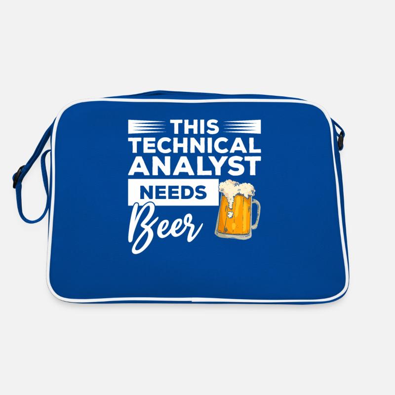 Dieser technische Analyst braucht Bier Retro Tasche