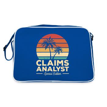 Analyste des sinistres vintage - Sac Retro - bleu/blanc - Dos