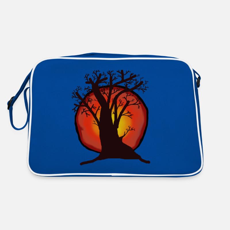 Arbre, Soleil, Coucher De Soleil, Rayons De Soleil, Forêt Sac Retro