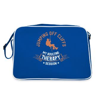 Jumping Off Cliffs My Adulting Therapy Session - Retro Bag - blue/white - Back