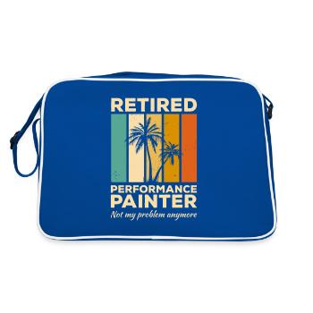 Performance Painter im Ruhestand ist nicht mehr mein Problem - Retro Tasche - Blau/Weiß - Hinten