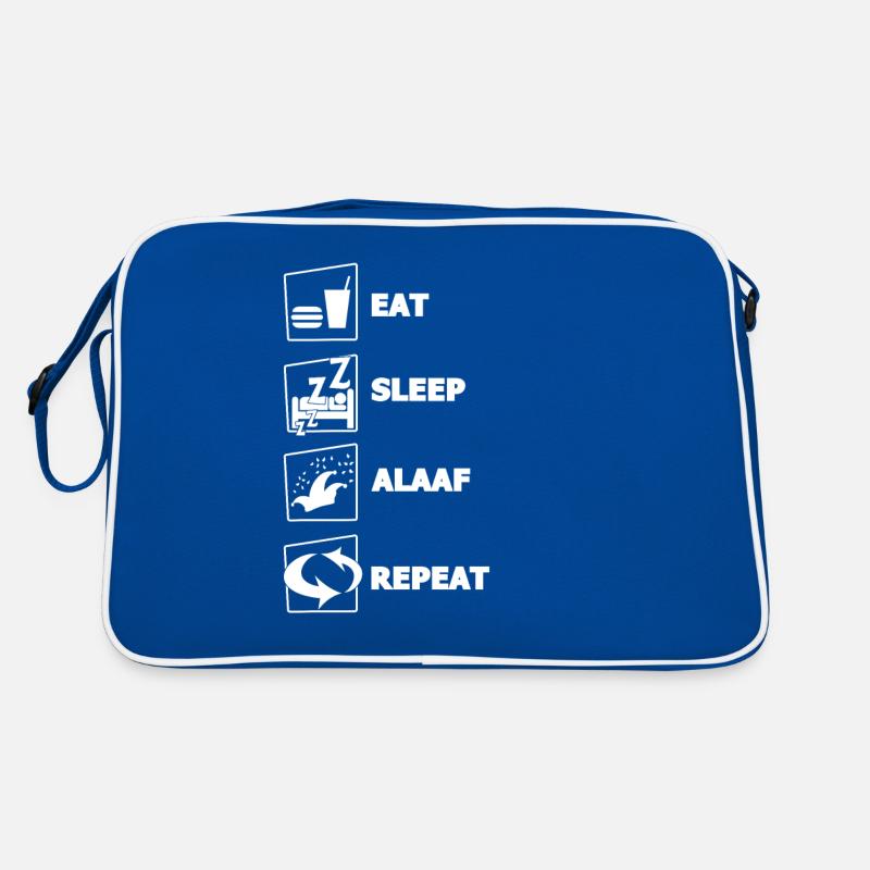 Lustig Eat Sleep Alaaf Repeat witzig Karneval Köln Retro Tasche