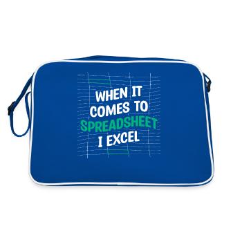 Quand il s’agit de feuille de calcul I Excel Comptable - Sac Retro - bleu/blanc - Dos