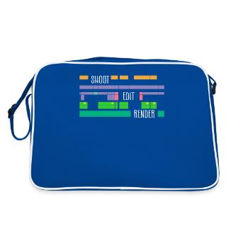 Shoot Edit Render Video Editing Editor - Retro Bag - blue/white - Back