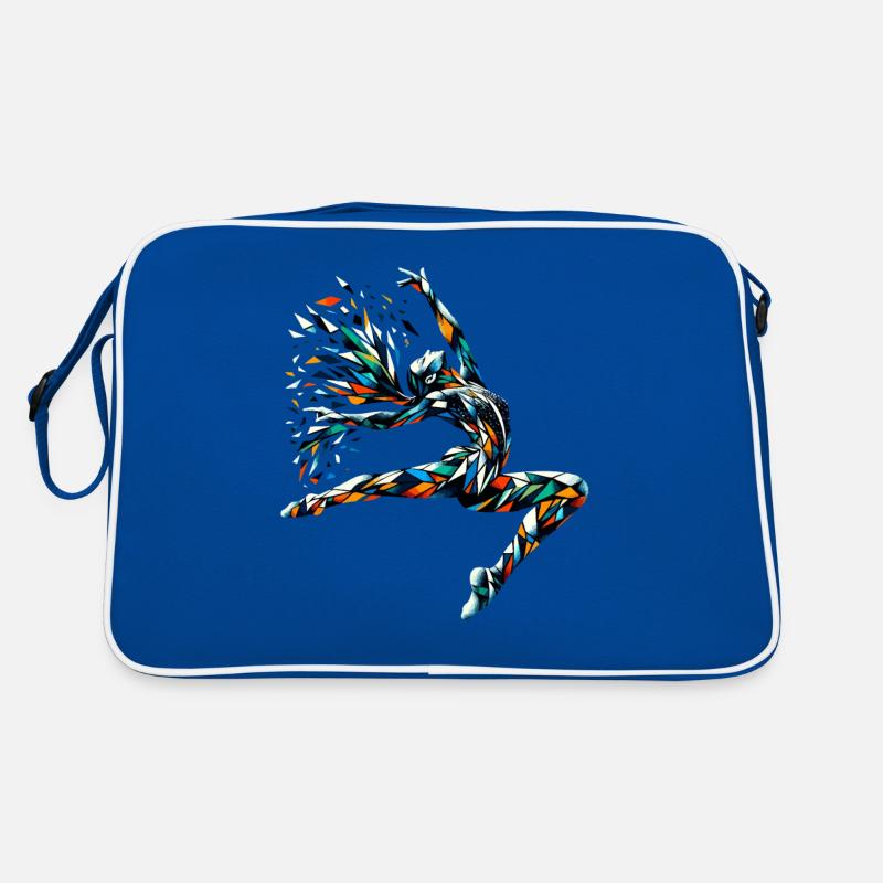 Polygon Art Gymnastik Akrobatik Retro Tasche
