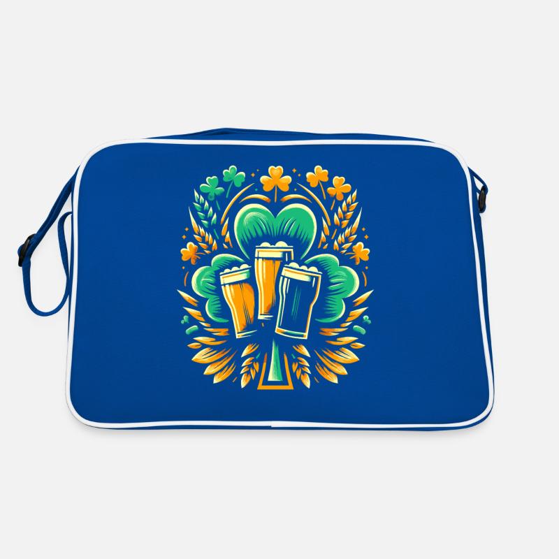 Shamrock Irish St Patricks Day Beer Drinking Saint Retro Bag