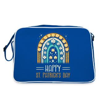 Joyeuse Saint-Patrick Shamrock - Sac Retro - bleu/blanc - Dos