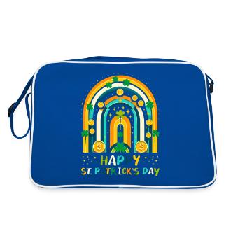 Joyeuse Saint-Patrick Shamrock - Sac Retro - bleu/blanc - Dos