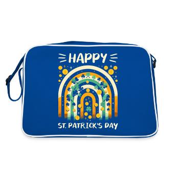 Joyeuse Saint-Patrick Shamrock - Sac Retro - bleu/blanc - Dos