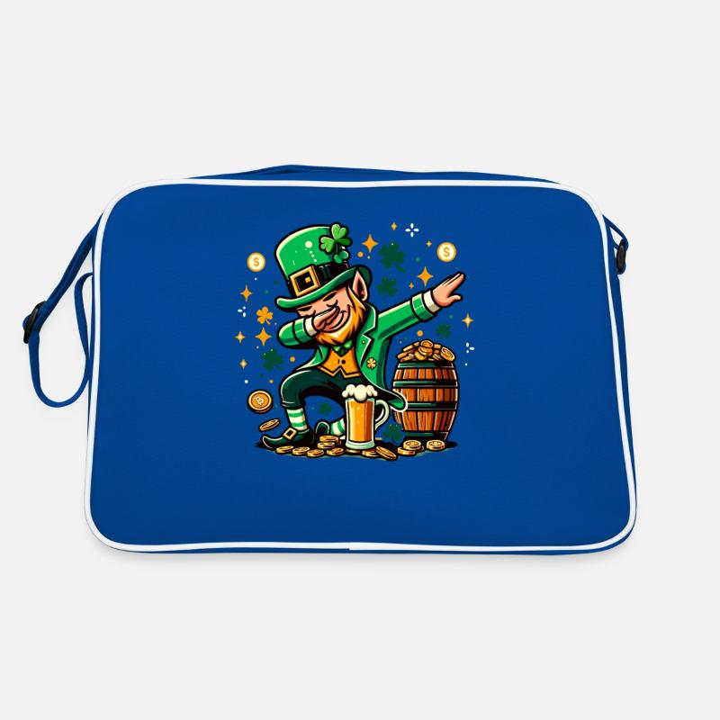 Synchronisation Leprechaun Irisches St. Patricks Day Bier Retro Tasche
