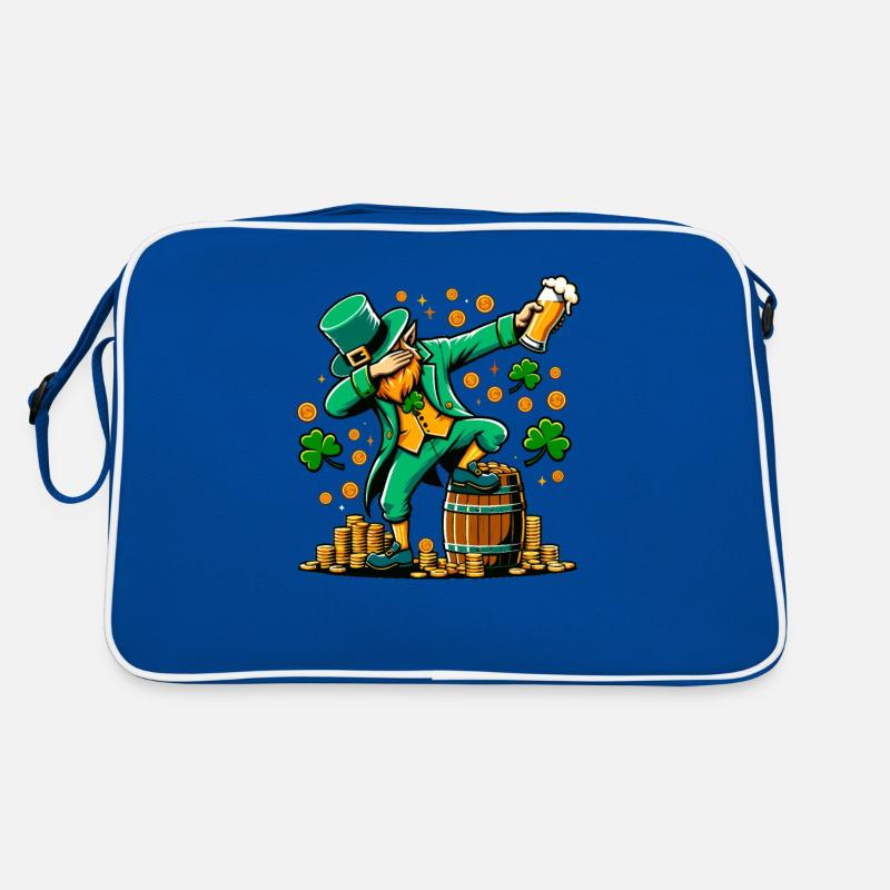 Synchronisation Leprechaun Irisches St. Patricks Day Bier Retro Tasche