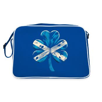 Shamrock Ecosse drapeau Saint Patrick St Patricks - Sac Retro - bleu/blanc - Dos