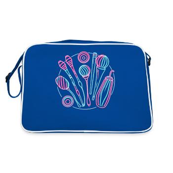 Trèfles de jonglerie Balles Jongleur Jongleur Jongleur Jongleur - Sac Retro - bleu/blanc - Dos