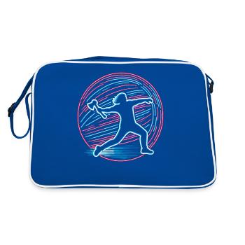 Hache de lancer de hachette Haches de lanceur de hache - Sac Retro - bleu/blanc - Dos