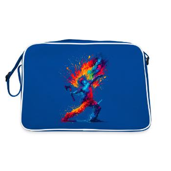 Pop Art hache de lancer hachette hache lanceur haches - Sac Retro - bleu/blanc - Dos