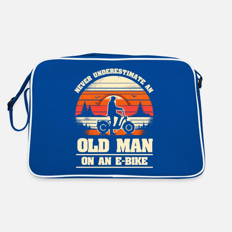 Never Underestimate An Old Man On An E-Bike Retro Bag