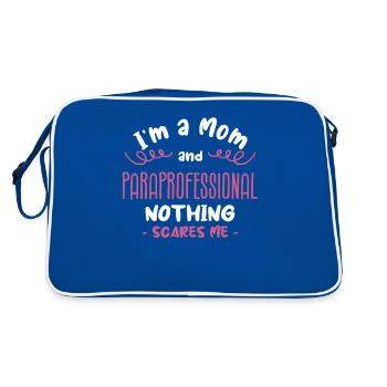 Para Éducatrice Paraprofessionnelle Maman Parapro Enseignante - Sac Retro - bleu/blanc - Dos