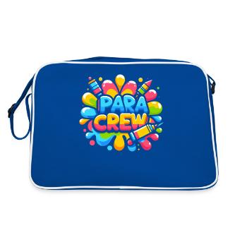 Para Crew Paraprofessionnel Parapro Enseignant - Sac Retro - bleu/blanc - Dos