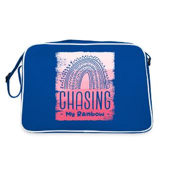 Chasing My Rainbow IVF Transfer Day Infertility - Retro Bag - blue/white - Back