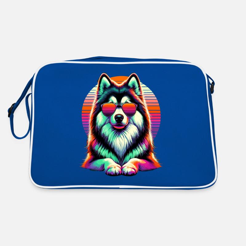 Retro Sunset Sunglasses Canadian Eskimo Dog Retro Bag