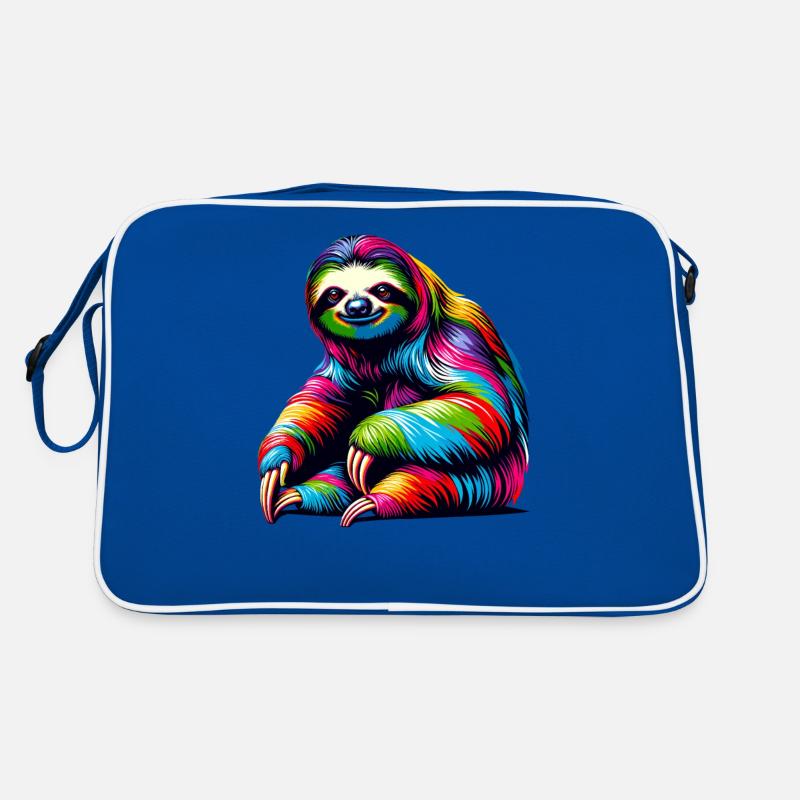 Lazy Sloths Heart Sloth Bear Retro Bag