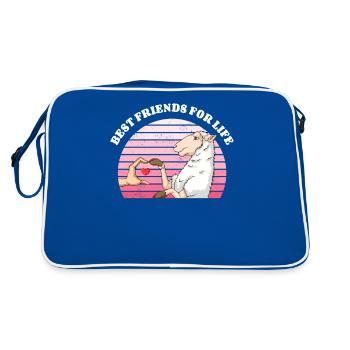Ami Amant De Moutons Agneau Agneaux - Sac Retro - bleu/blanc - Dos