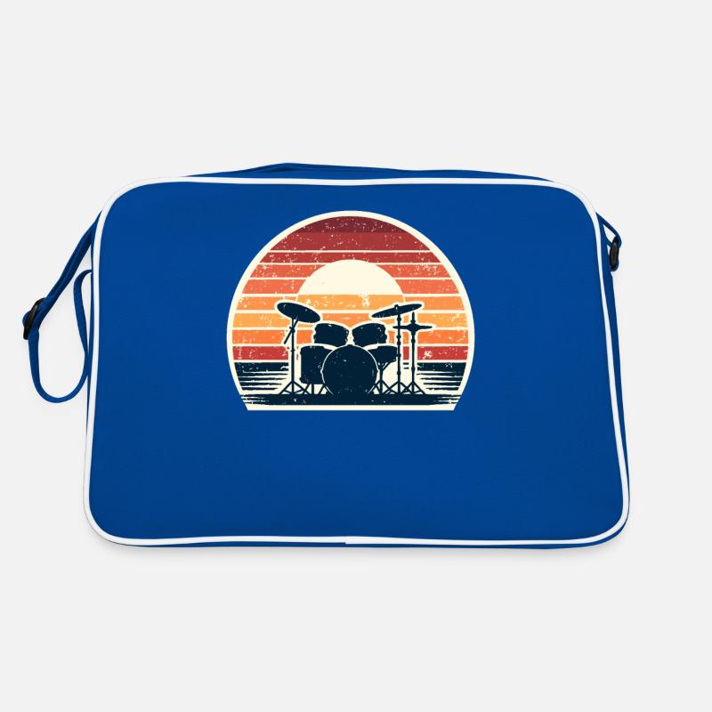 Retro Drumset Drum Drummer Drumming Drummers Sac Retro