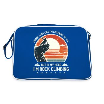Colorful Pop Art Canyoneer Canyoneering Canyoning - Retro Bag - blue/white - Back