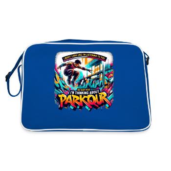 Parkour Course libre Jumping Freerunning - Sac Retro - bleu/blanc - Dos