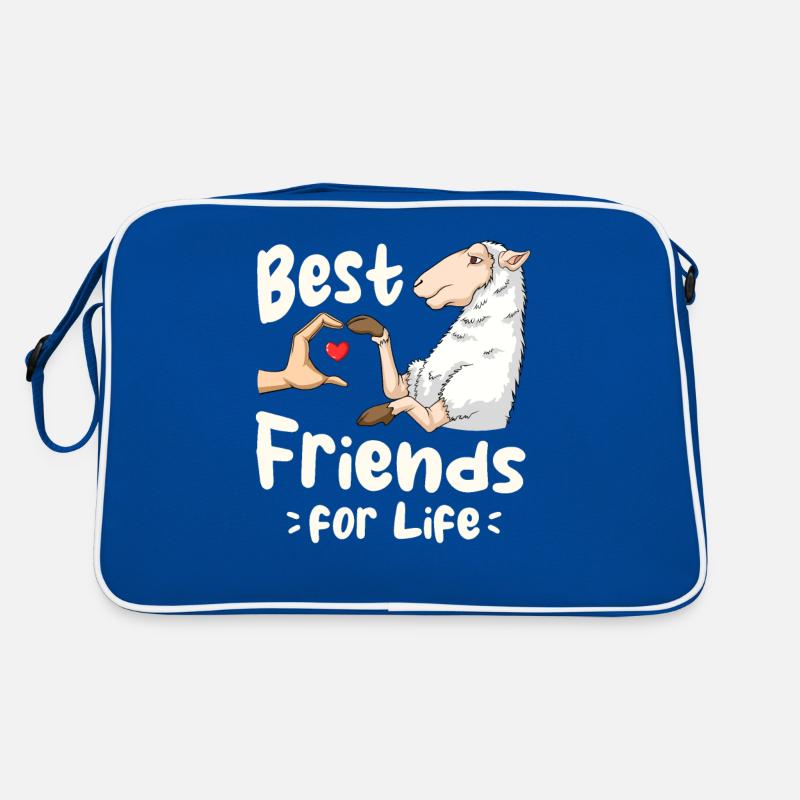Schafliebhaber Freund Lamm Lämmer Retro Tasche